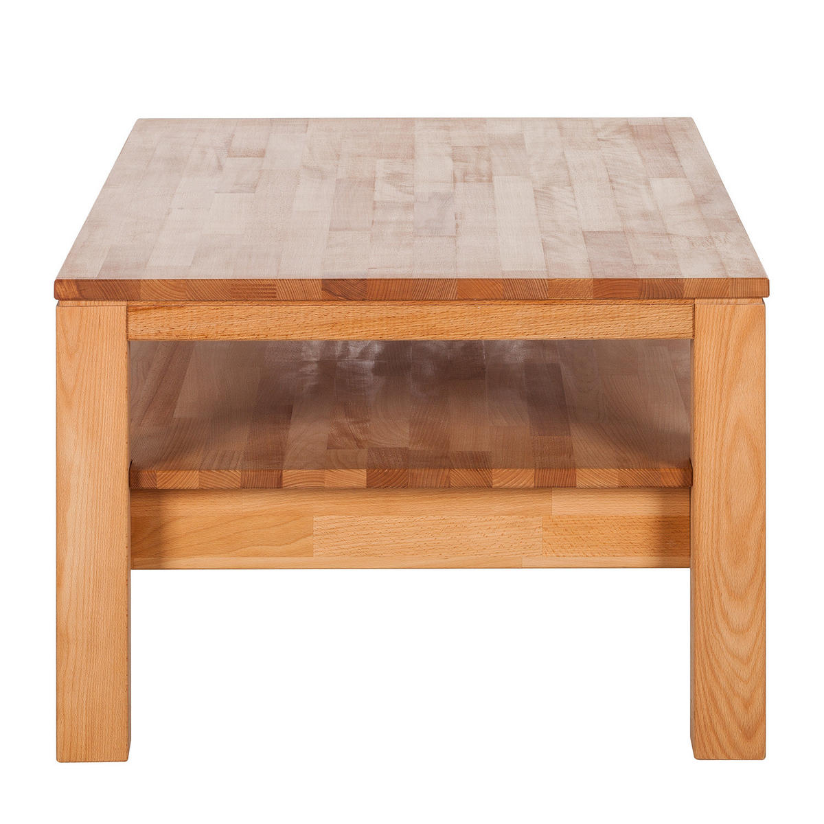 COUCHTISCH - Massivholz - Buchefarben, Holz (70/110/47cm) - home24