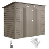 GERÄTEHAUS DE-16873 horizontale Wandpaneele 3 m² Hellgrau - Hellgrau, Metall (121/183/249cm) - ComfortXL