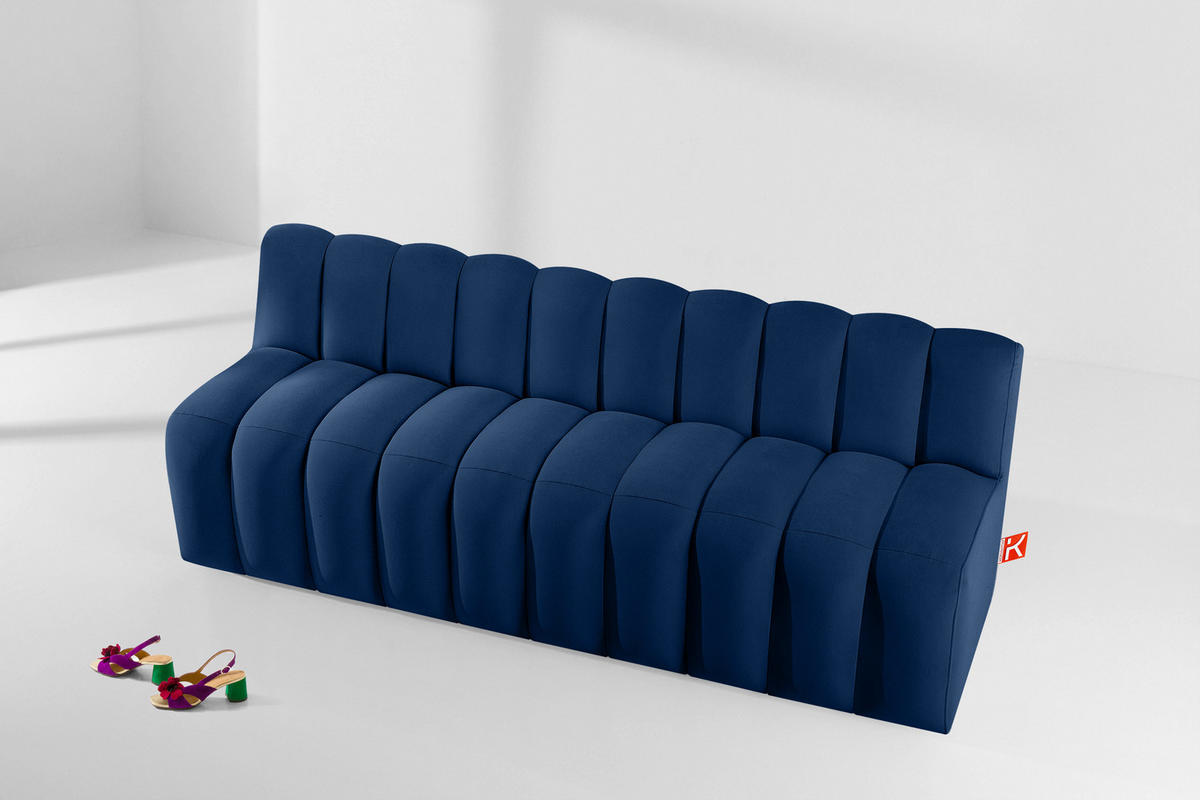 ESSZIMMERBANK CORDA, Dunkelblau - Dunkelblau, Holz/Holzwerkstoff (203/78/71cm) - KONSIMO®
