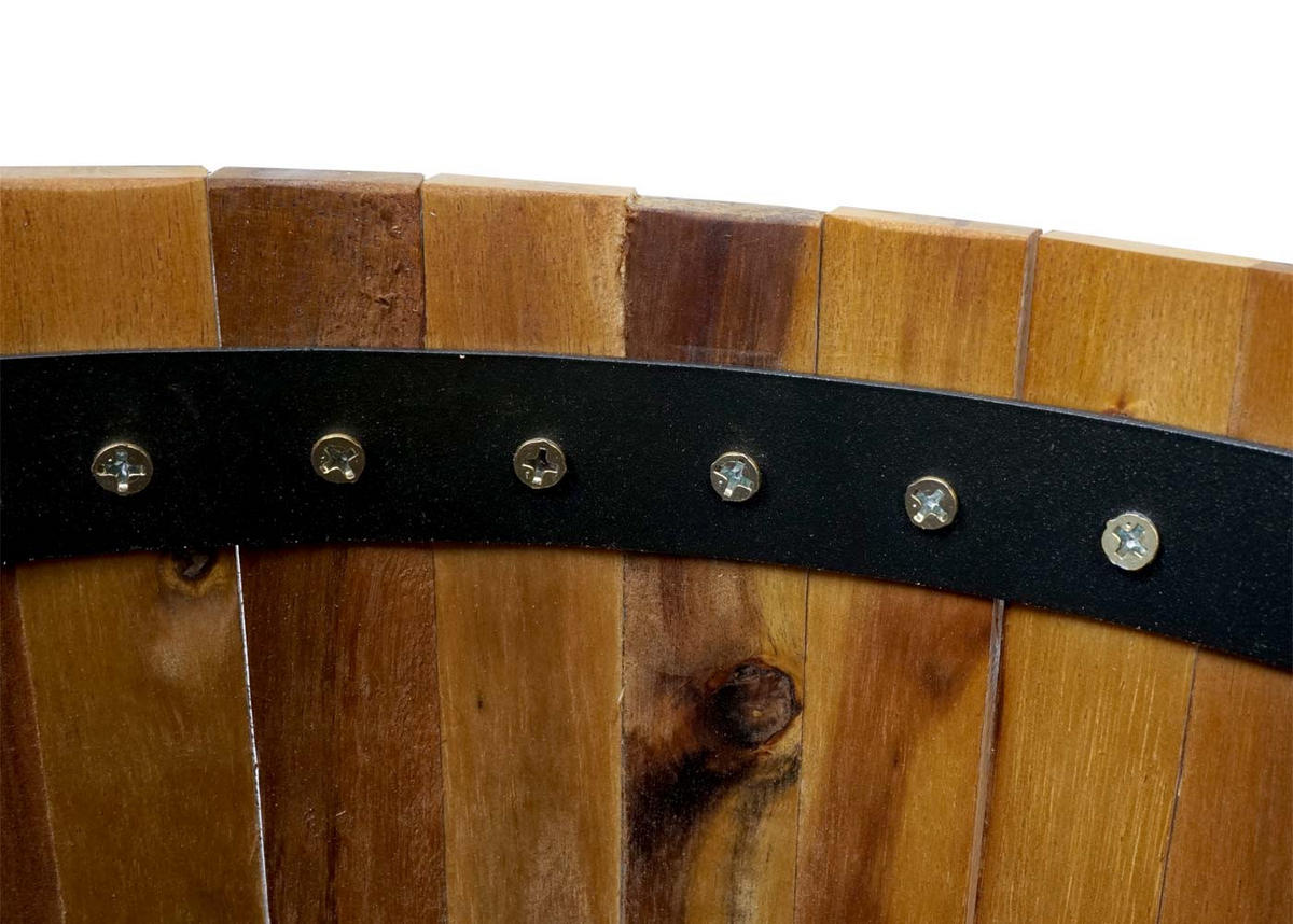 PFLANZKASTEN Braun, Schwarz - Schwarz/Braun, Holz (34/50/34cm) - MCW
