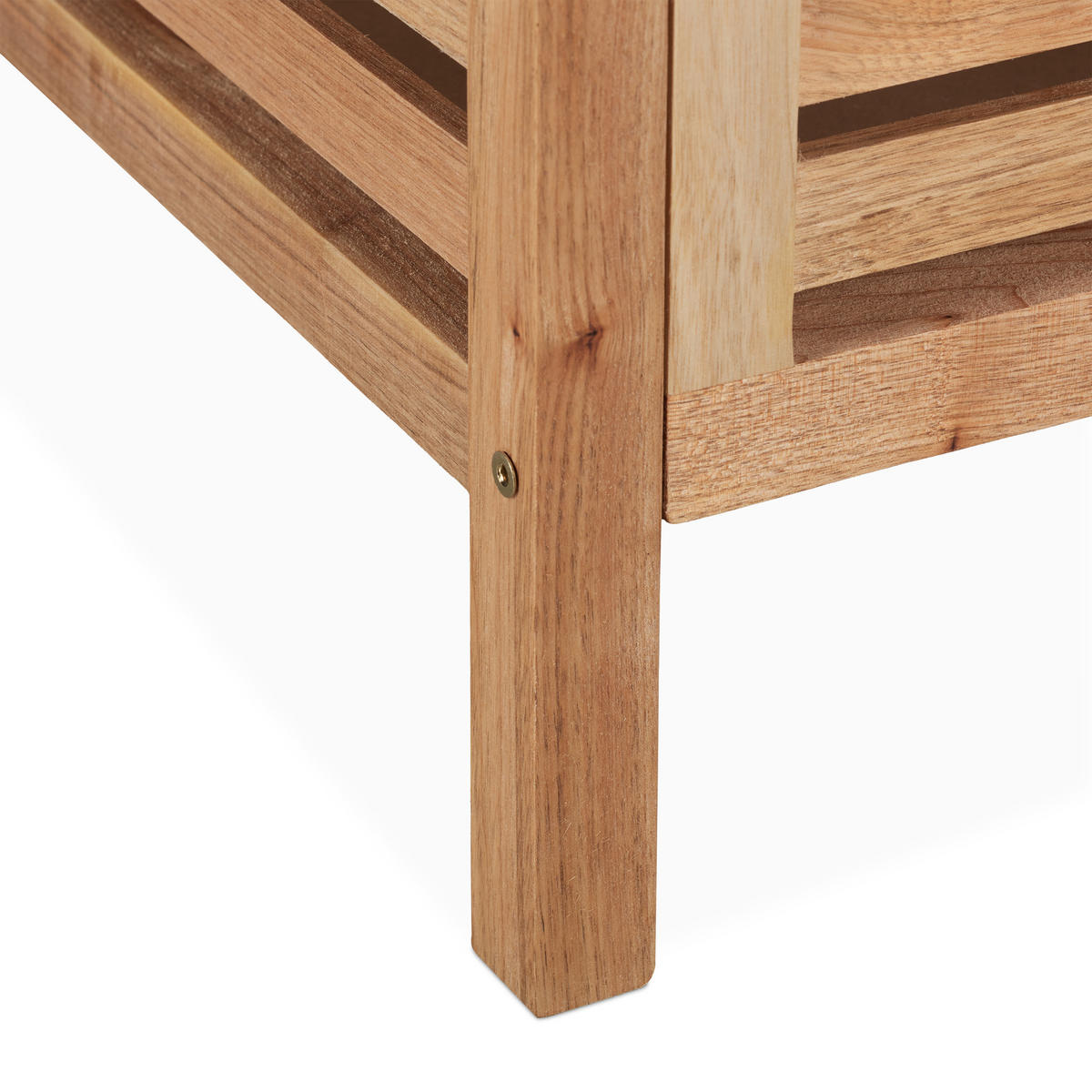 WÄSCHEKORB - Hellbraun, Holz/Textil (39/51/39cm) - Relaxdays