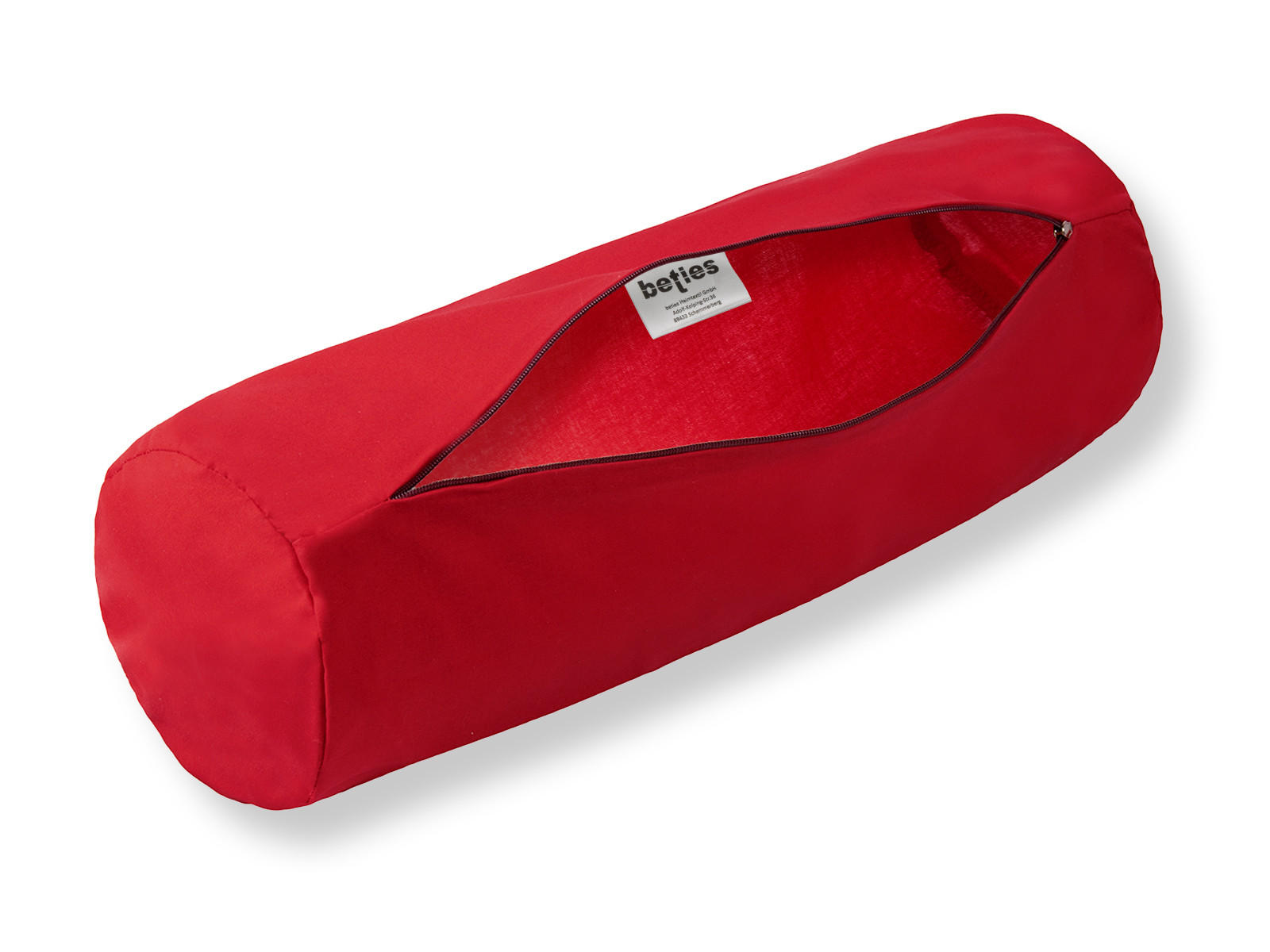 NACKENROLLENBEZUG Basic 100% Baumwolle rot 40/15 cm - Rot, Textil (15/40cm) - beties Heimtextil