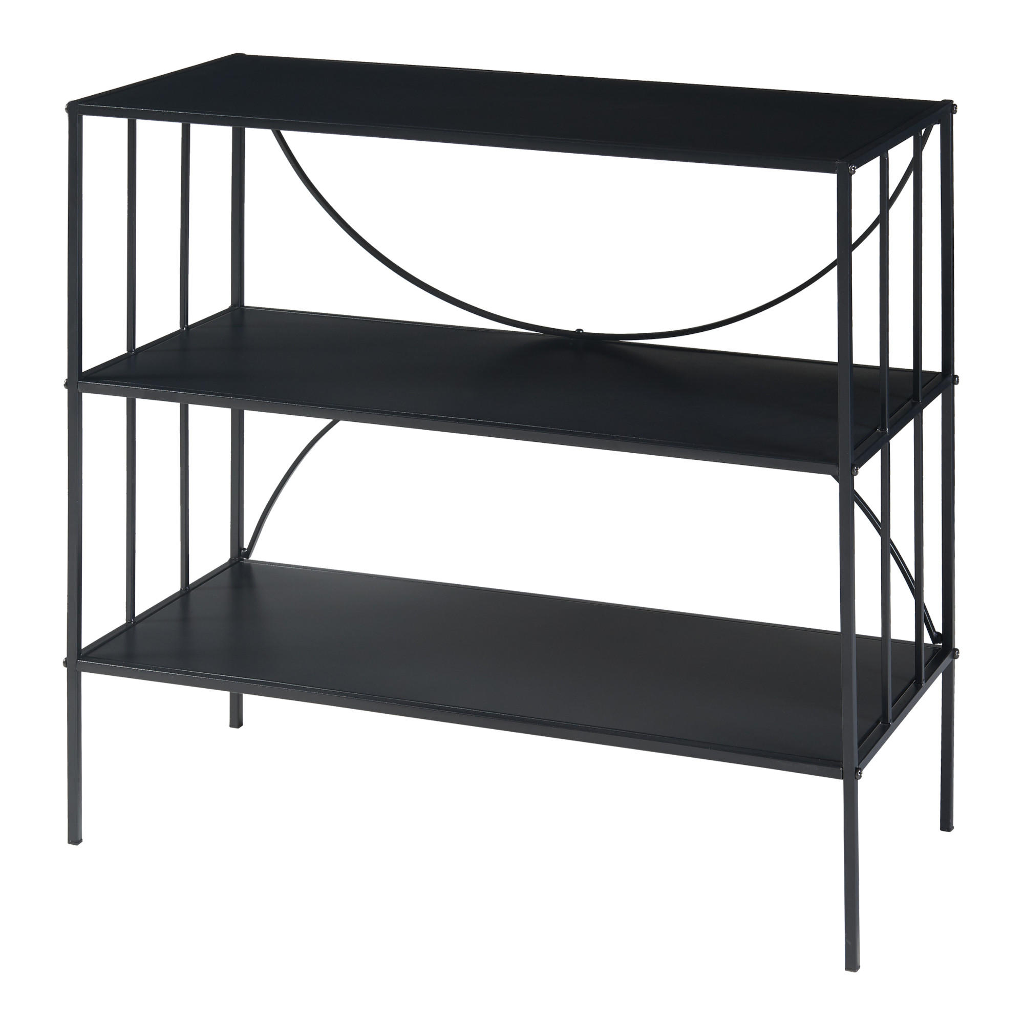 KONSOLENTISCH Baarn - Schwarz, Metall (32/70/65.5cm) - [en.casa]