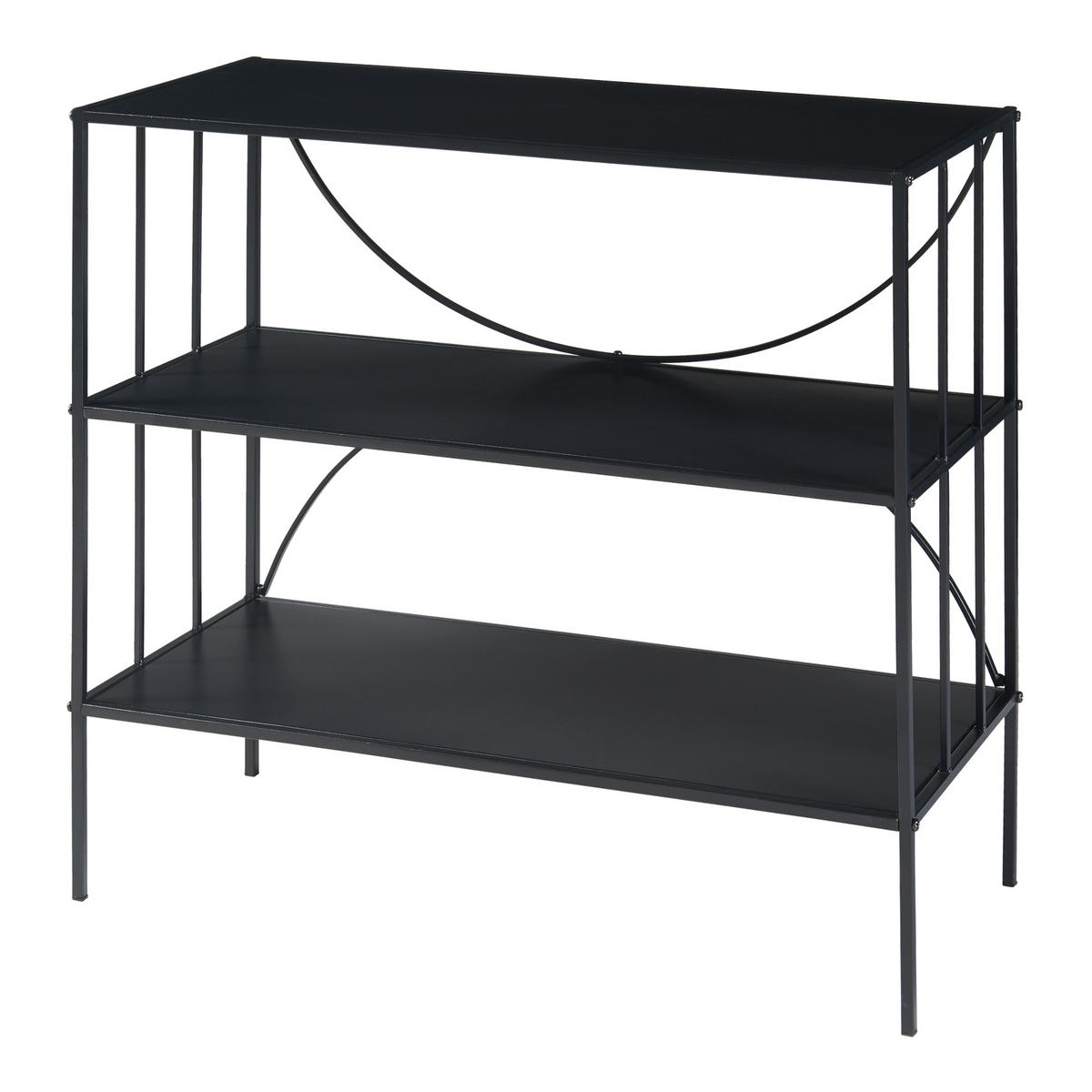 KONSOLENTISCH Baarn - Schwarz, Metall (32/70/65.5cm) - [en.casa]