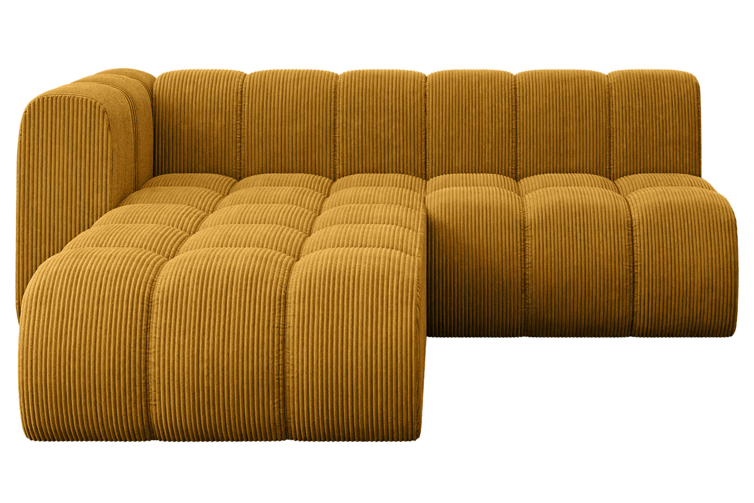ECKSOFA modulares Sofa Darnel-L1 - 205x177x70 cm Senfgelb - Currygelb, Holzwerkstoff/Textil (205/177cm) - ALTDECOR