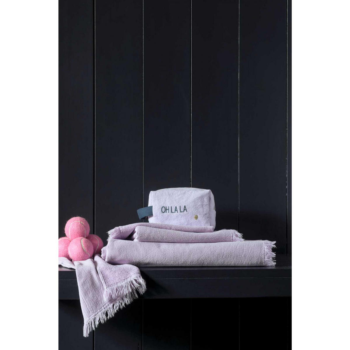 MAXI-BADETUCH Luna flieder 100 x 160 cm - Flieder, Textil (100/160cm)