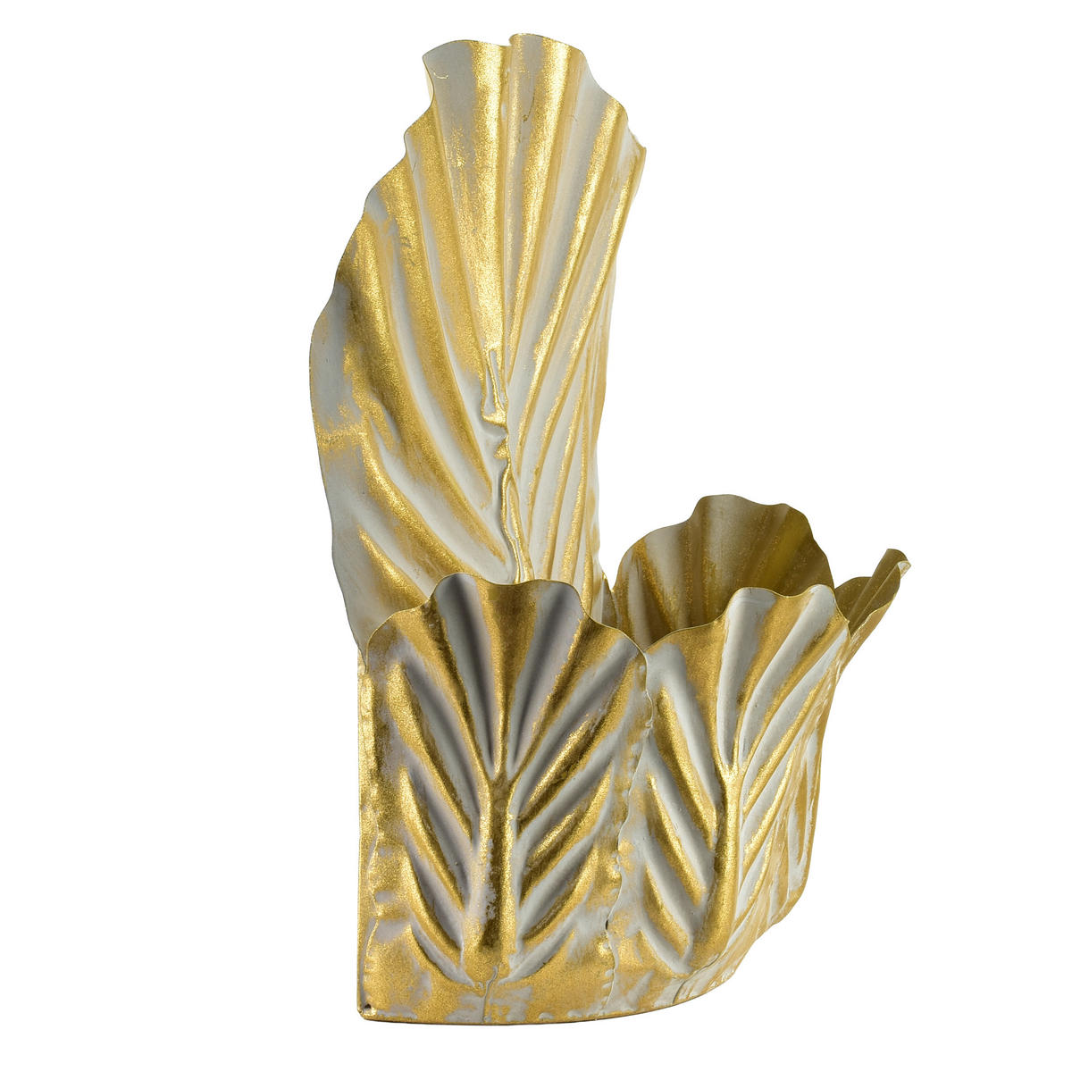 BLUMENTOPF Marina Gold 24/14/36 cm Metall - Goldfarben, Metall (14/36/24cm) - Mondex