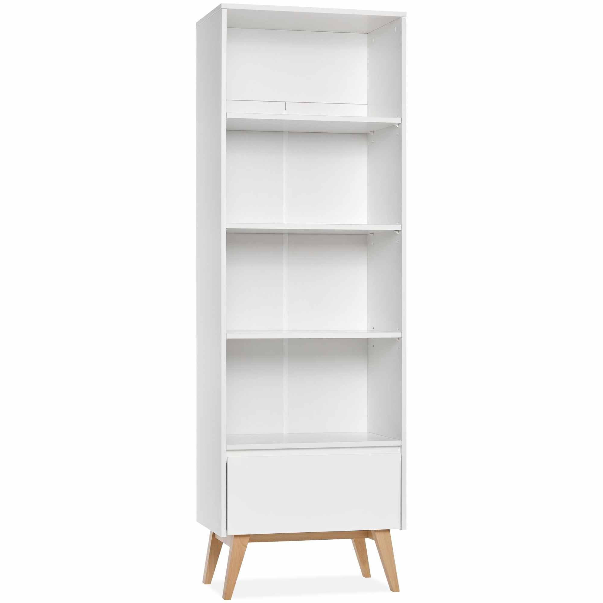 KINDERREGAL Standregal Dambi - Weiß, Holz (65/200/43cm) - KONSIMO®