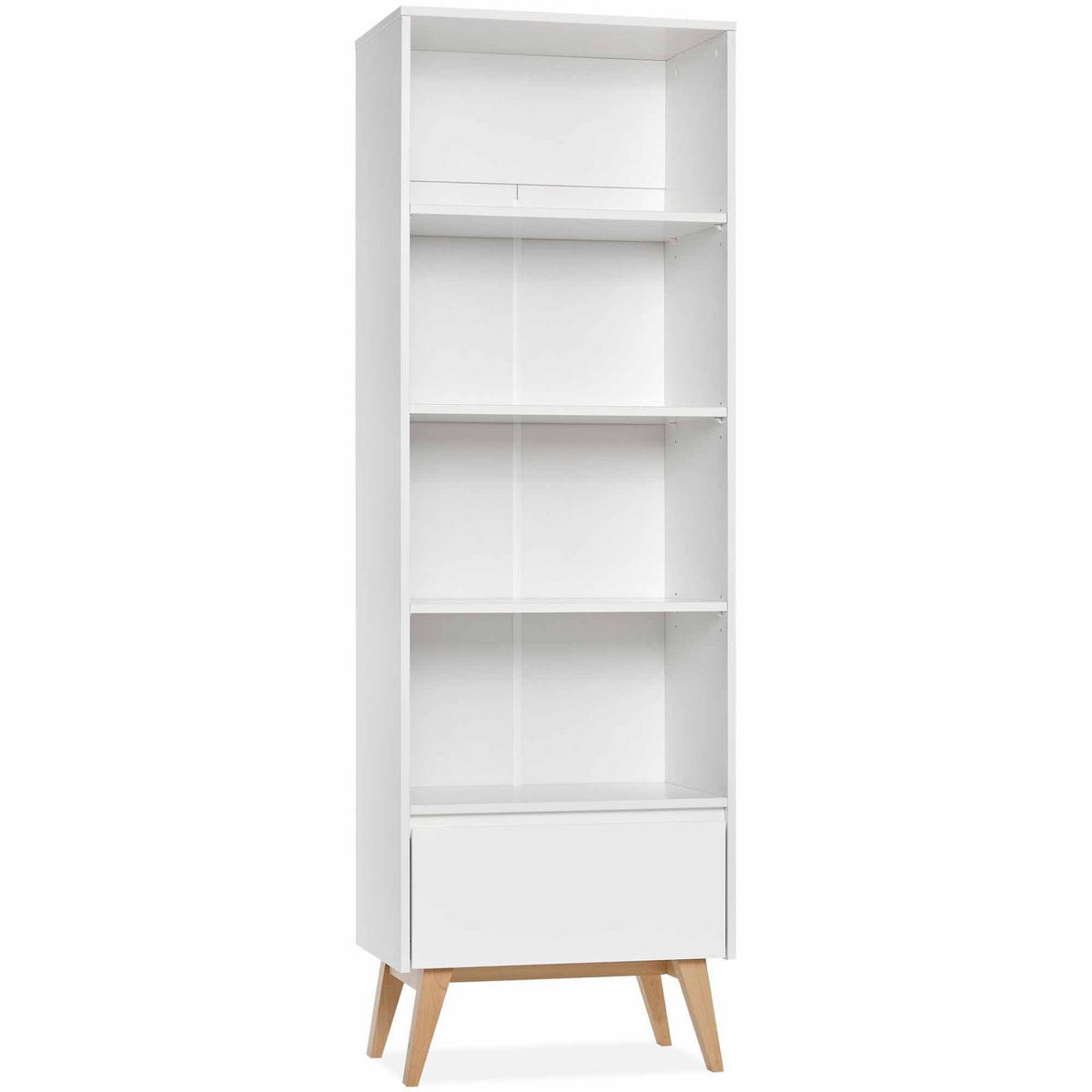 KINDERREGAL Standregal Dambi - Weiß, Holz (65/200/43cm) - KONSIMO®