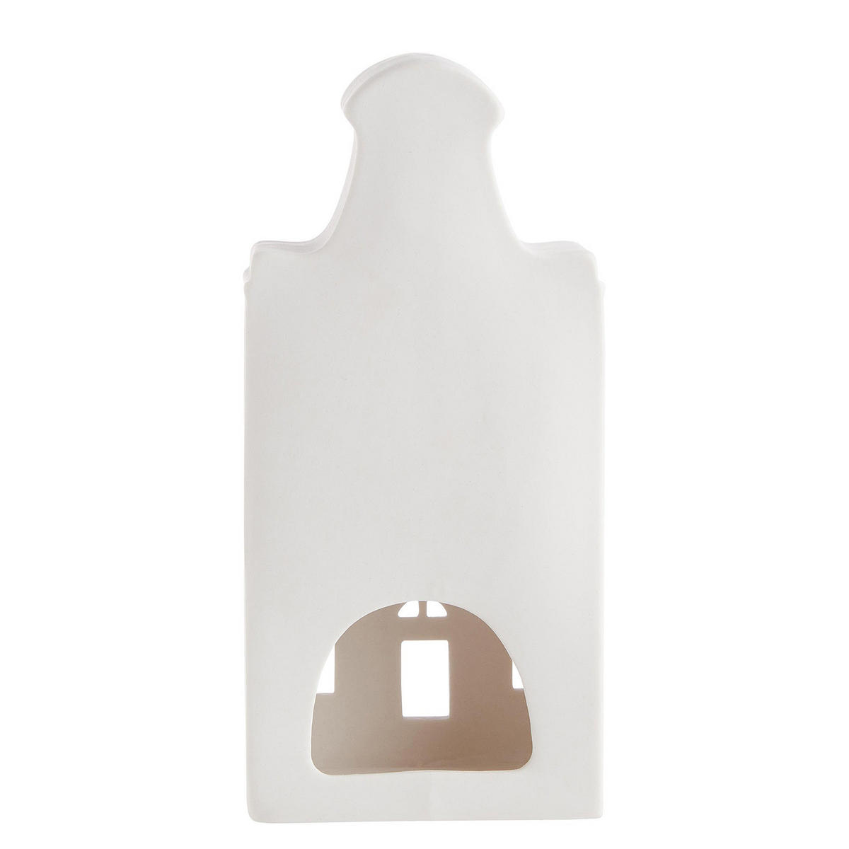 TEELICHTHAUS Amsterdam - Weiß, Keramik (21cm) - Butlers