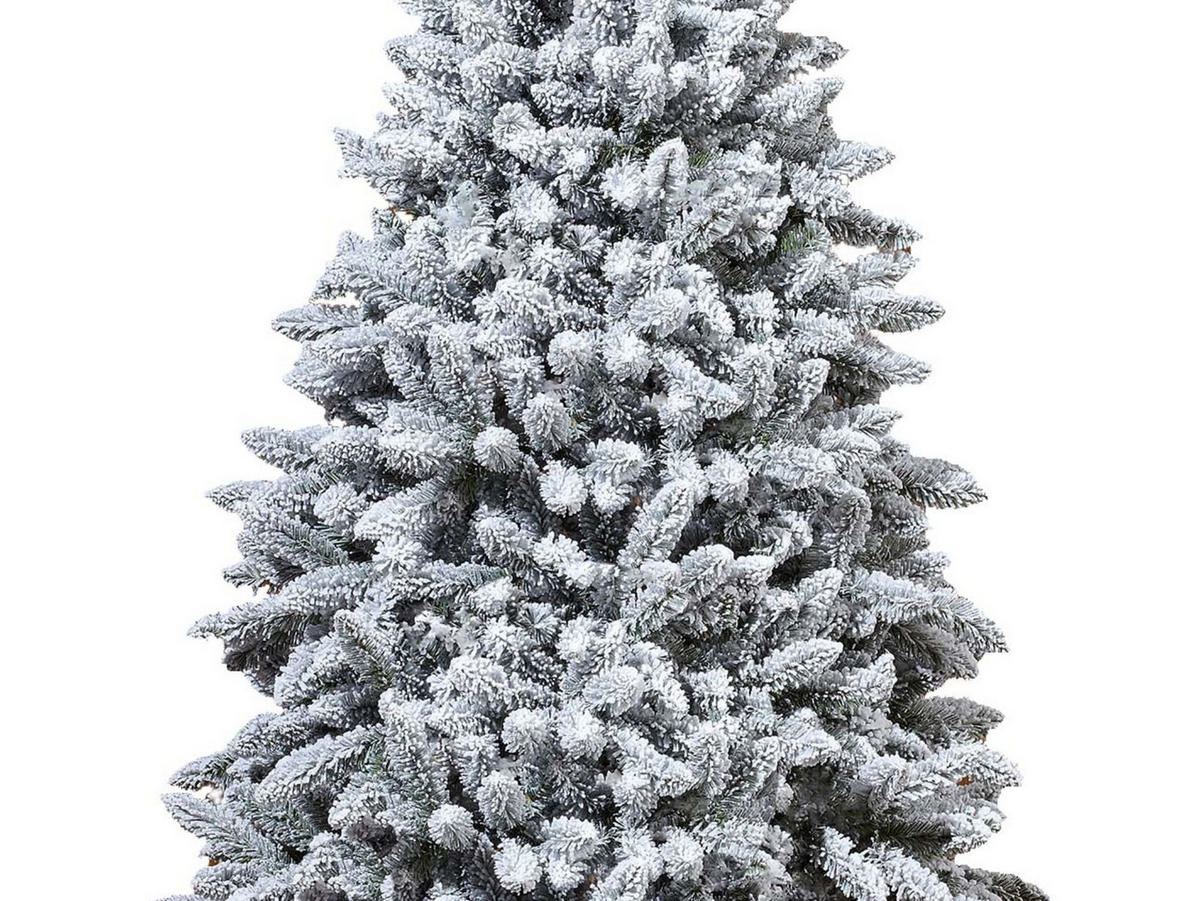 LAALU WEIHNACHTSBAUM geschmückt künstlich mit 120 Ornamenten SOFT TONES 240 cm Baum mit Ständer und Weihnachtsschmuck - Silberfarben/Weiß, Kunststoff (240cm) - LAALU