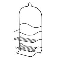 BADEZIMMERREGAL Carl 21,5/11/40,5cm Schwarz - Schwarz, Metall (21.5/40.5/11cm) - Mondex