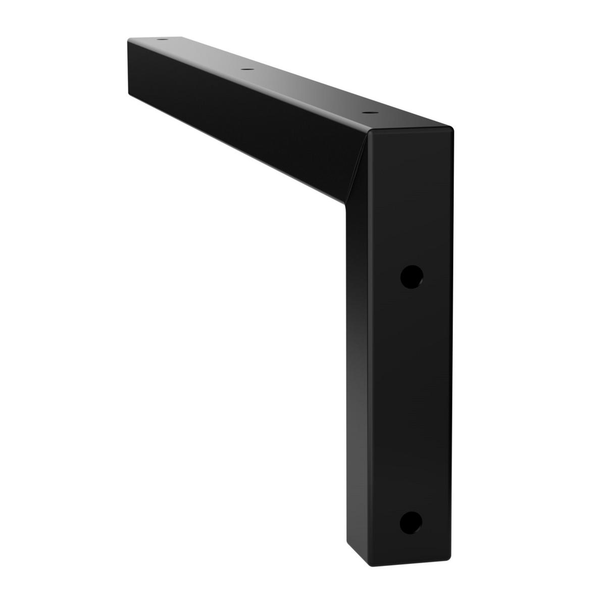 REGALHALTERUNG 2er Set - Schwarz, Metall (15/3/30cm) - ML-DESIGN