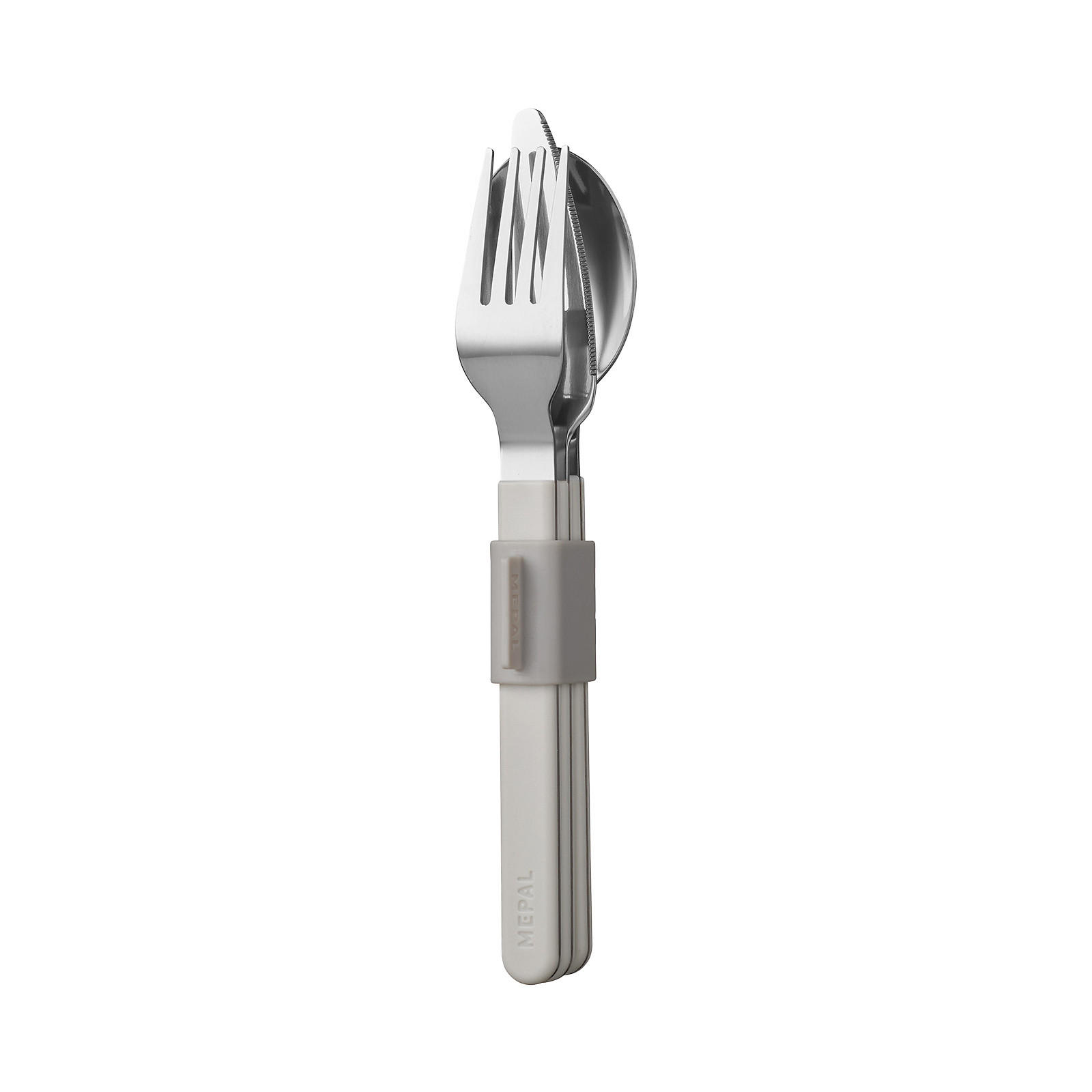 BESTECK-SET Silueta Nordic White - Weiß, Metall - Mepal
