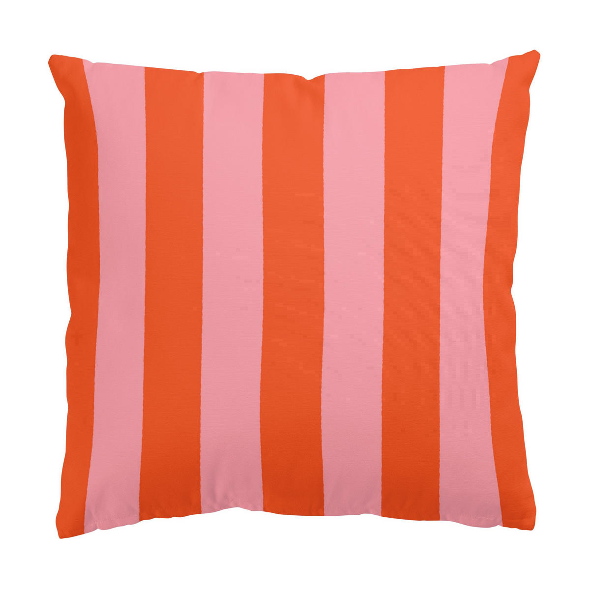 KISSENBEZUG PopArt Sommer Streifen Rosa Orange 40/40 cm - Rosa, Textil (40/40cm) - Bilderwelten