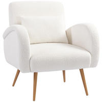 ARMLEHNSTUHL Creme 77.0/77.0/83.0 cm - Creme, Textil (77/83/77cm)