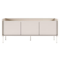 TV-SCHRANK Tovi Kaschmirgrau / Holzoptik Eiche 140/58/36 cm - Taupe, Holzwerkstoff/Metall (139.8/58.5/36.4cm) - Selsey