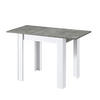 ESSTISCH LIVIUS 80-120/60/74 cm - Weiß/Grau, Holzwerkstoff (80/60/74cm) - B&D Home