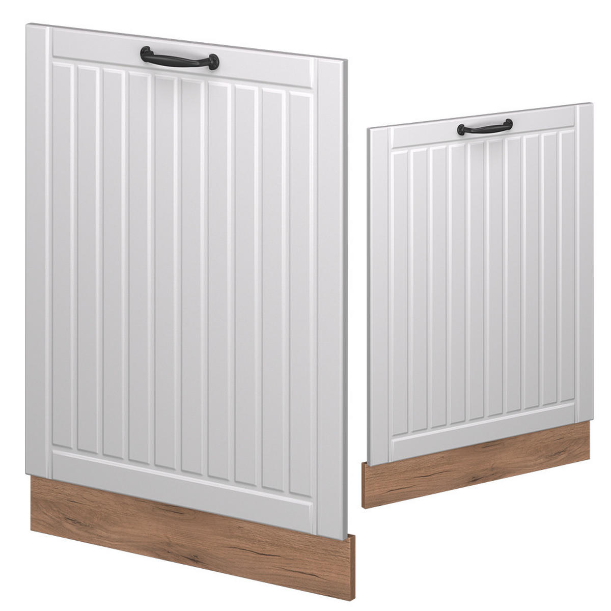 GESCHIRRSPÜLBLENDE Fame-Line Weiß Landhaus 60 cm ohne Arbeitsplatte - Honigeiche/Eiche Wotan, Holzwerkstoff (60/81.8/1.6cm) - Vicco