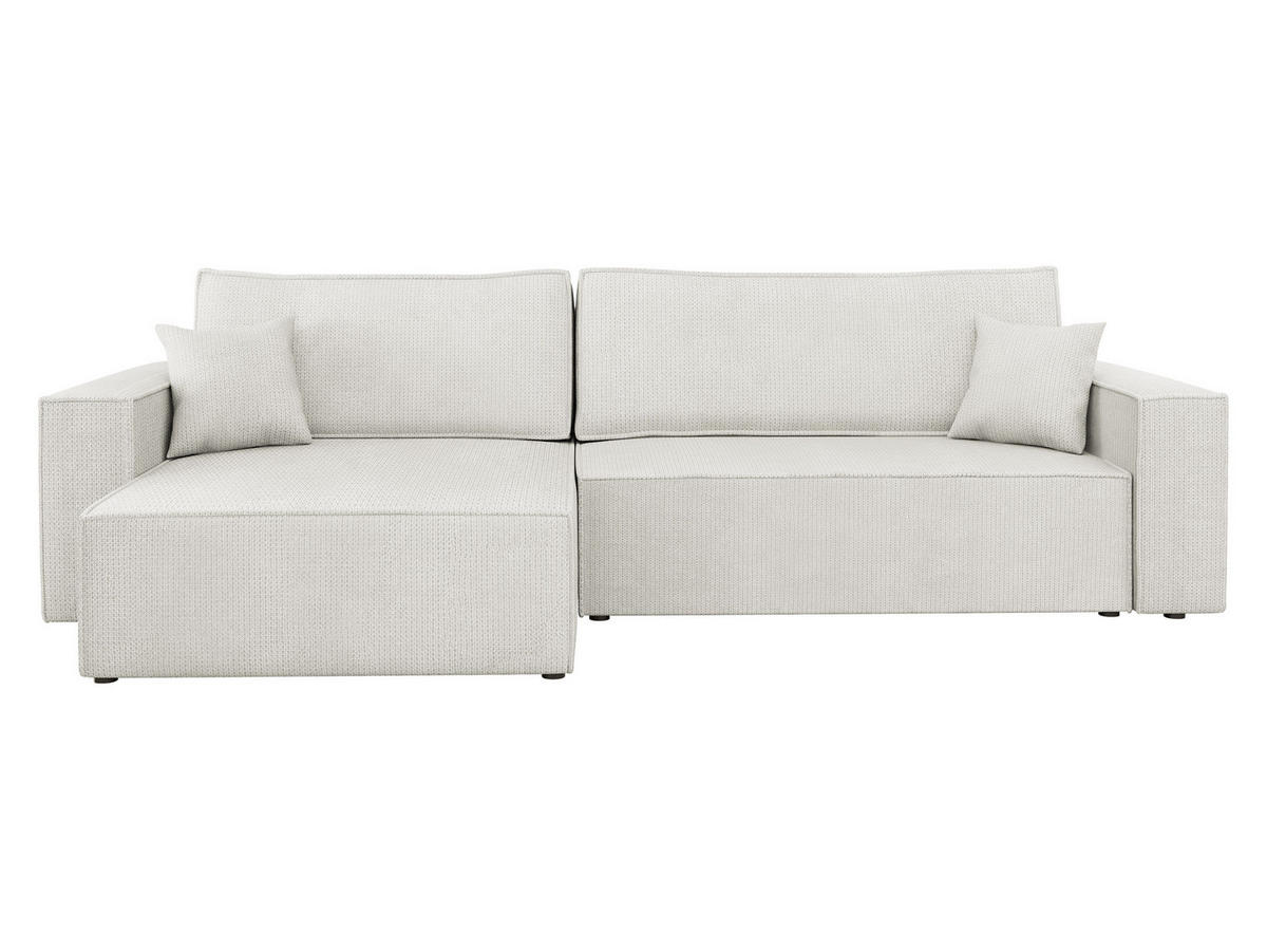 ECKSOFA Karl - Creme/Schwarz, Holz/Kunststoff (272/145cm) - MIRJAN24