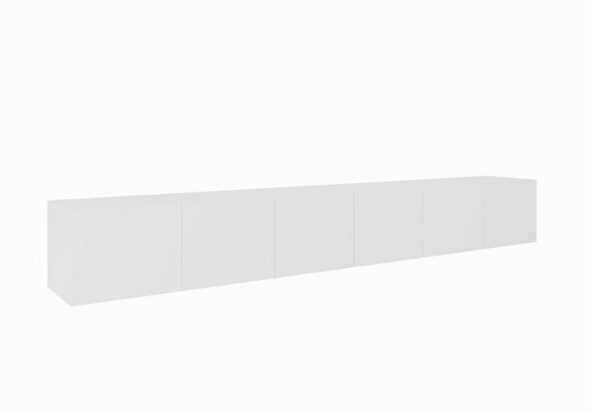LOWBOARD MIVO 300/41/40 cm, Hängender TV-Schrank Weiß - Weiß, Holzwerkstoff (300/41/40cm) - MASSENO