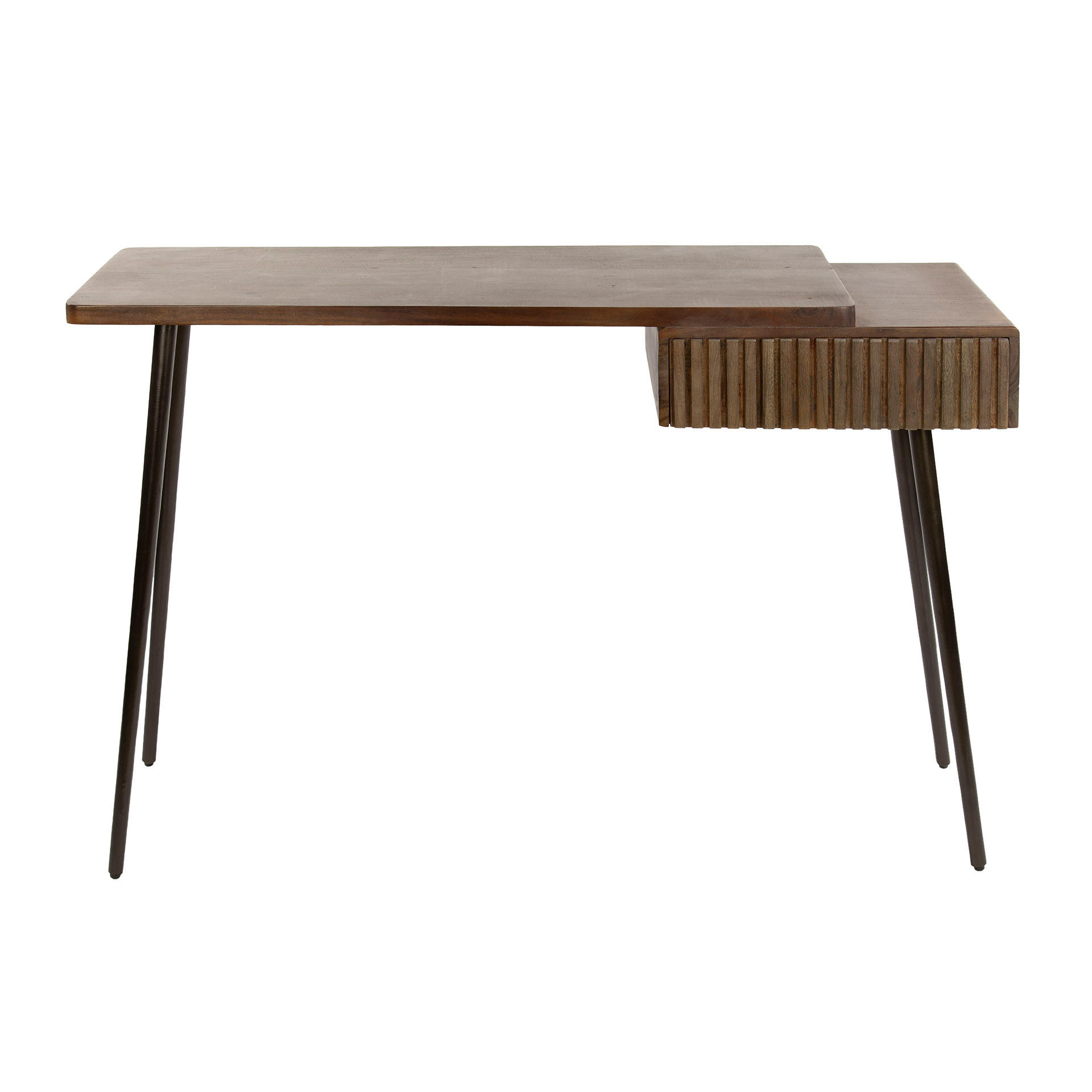 FLUR-FRISIERTISCH Carve - Braun - 35/120/76 cm - Braun, Holz (35/120/76cm) - Hoyz Collection