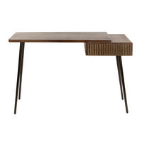 FLUR-FRISIERTISCH Carve - Braun - 35/120/76 cm - Braun, Holz (35/120/76cm) - Hoyz Collection