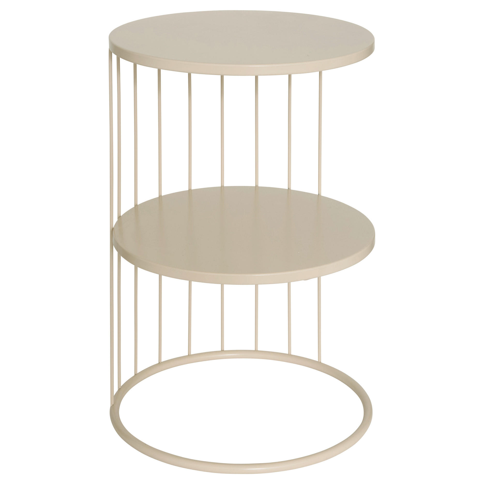 KAFFEETISCH Metall Kobu Beige 35/35/52 cm - Beige, Metall (35/35/52cm) - Atmosphera Createur d´interieur
