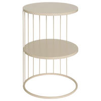 KAFFEETISCH Metall Kobu Beige 35/35/52 cm - Beige, Metall (35/35/52cm) - Atmosphera Createur d´interieur
