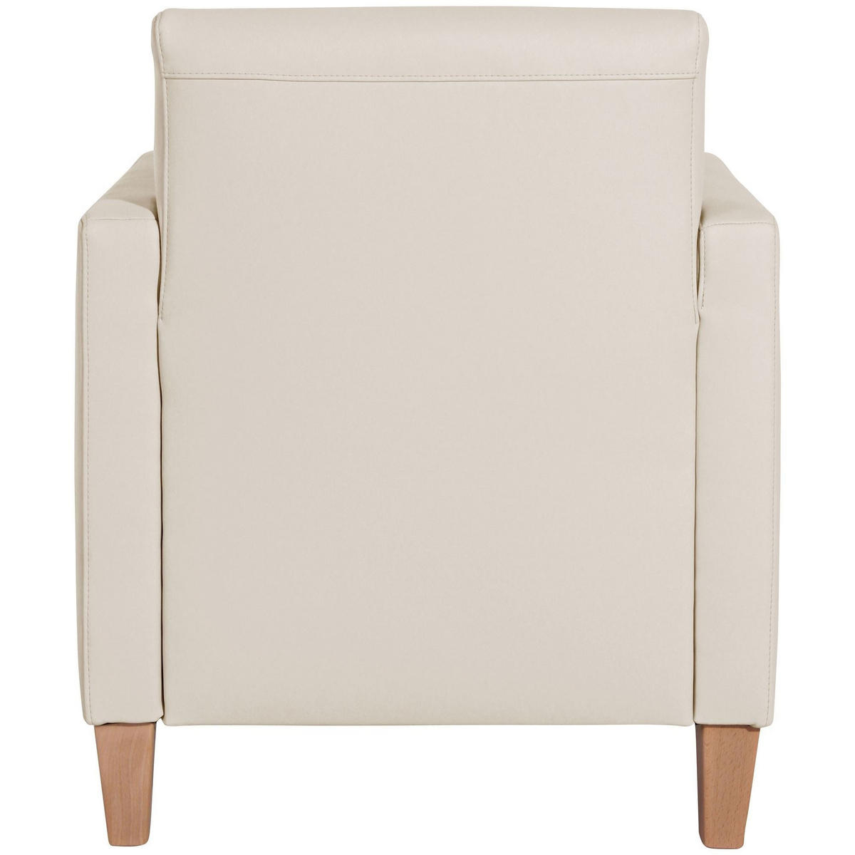 SESSEL Karol Bezug Kunstleder Buche natur / beige - Weiß, Kunststoff (71/81/70cm) - 58aufmkessel