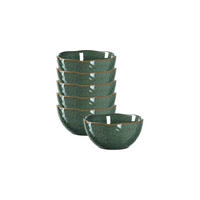 SCHALEN Matera grün ø 12.0 cm 6er Set - Grün, Keramik (12cm) - Leonardo Living