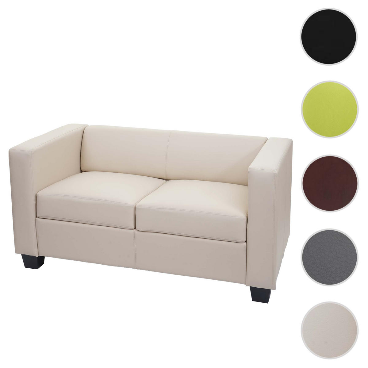 2-SITZER-SOFA Beige - Beige, Textil (137/70/75cm) - MCW