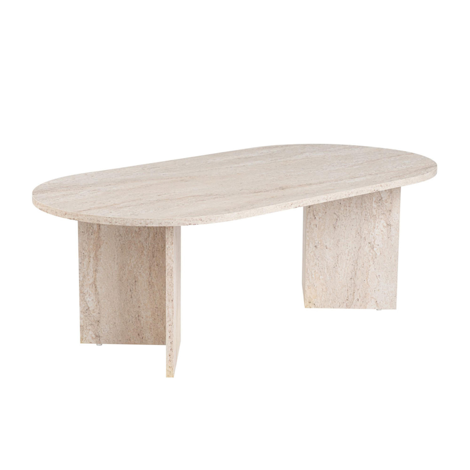 COUCHTISCH Lyu Weiß 119 x 60 cm - Weiß, Holzwerkstoff (60/119/40cm) - Concept Usine