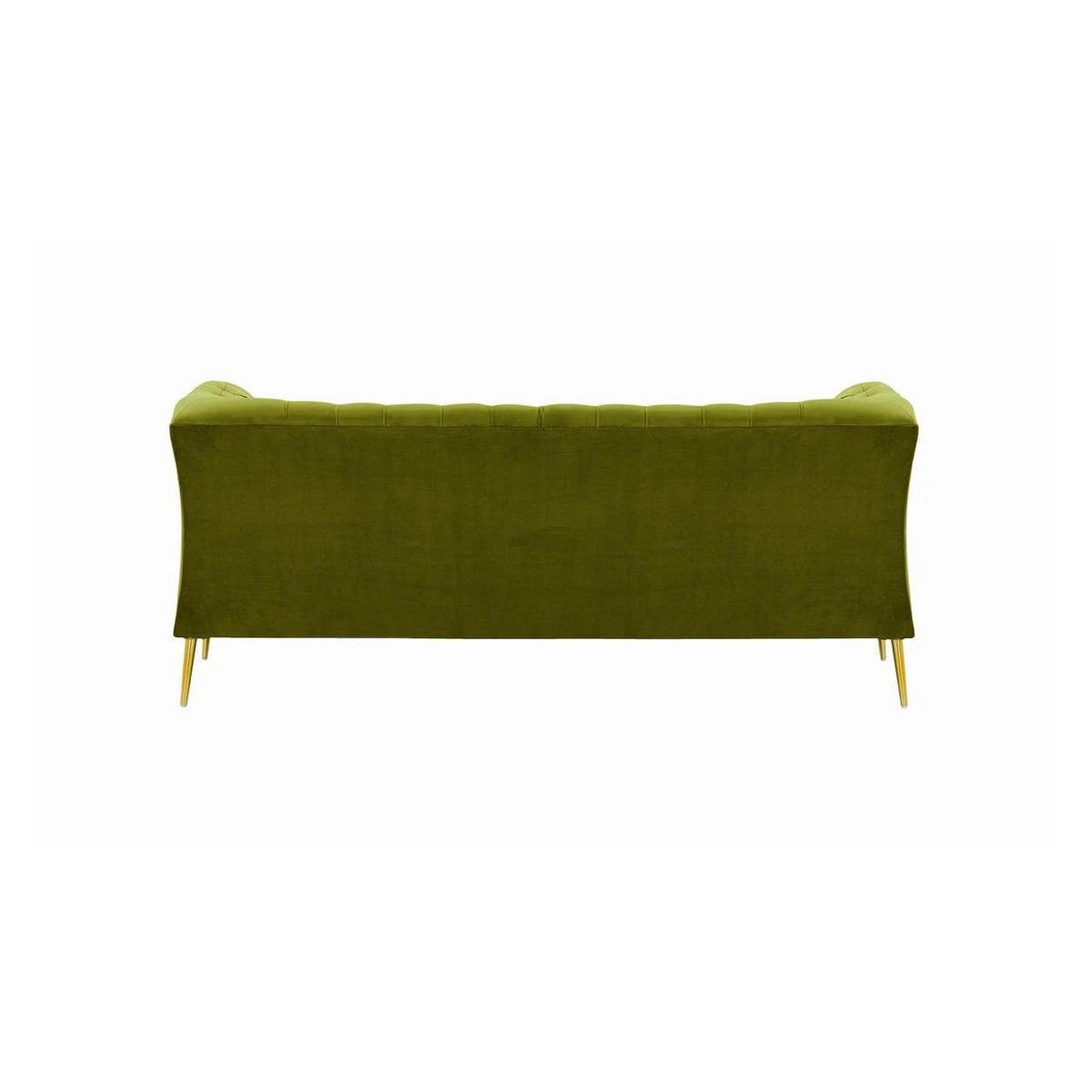 ZWEISITZER-SOFA Chesterfield Modern-Velluto 9 - Olivgrün, Holz/Textil (183/74/80cm)