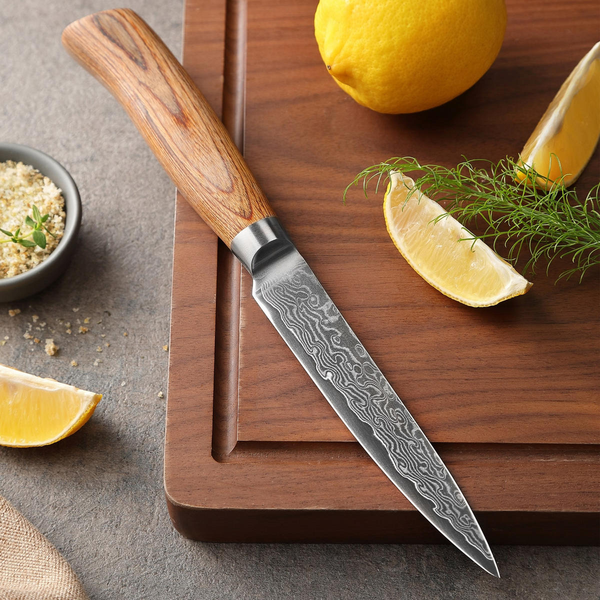 ALLZWECKMESSER 12 cm - Braun, Holz/Metall (24cm) - Wakoli