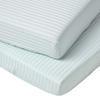 DAMAST-SPANNBETTLAKEN 2er-Set für Babybett, 60/120 cm - Blau, Textil (60/120cm) - Homescapes