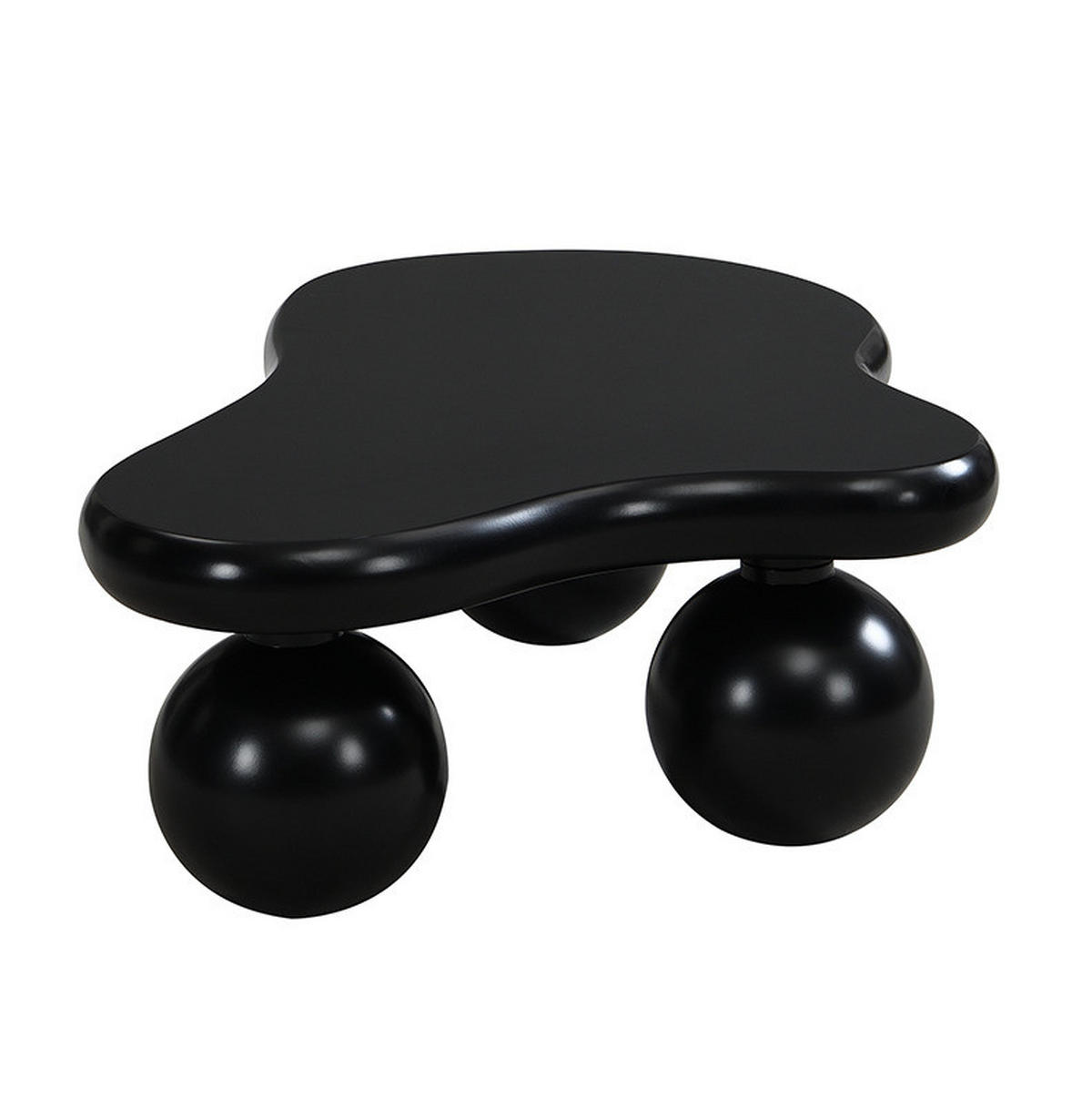 COUCHTISCH 95/62.5/32 cm schwarz aus MDF mit LED-Beleuchtung - Schwarz, Holzwerkstoff (95/62.5/32cm) - OKMYHOME