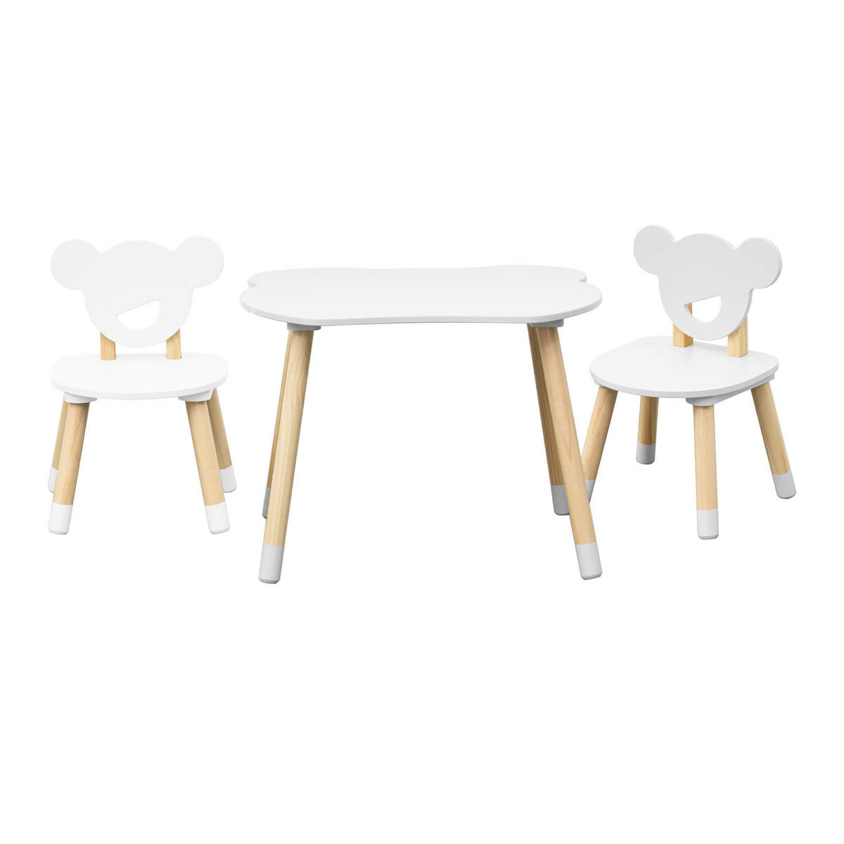 KINDERSITZGRUPPE Weiß 56/60/44 cm - Weiß, Holzwerkstoff (60/44/56cm) - Mobili Rebecca