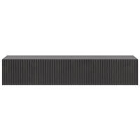 HÄNGEKONSOLE Nolie Holzoptik Esche Schwarz mit Schublade 90 cm - Schwarz, Holzwerkstoff (90/17/35.6cm) - Selsey