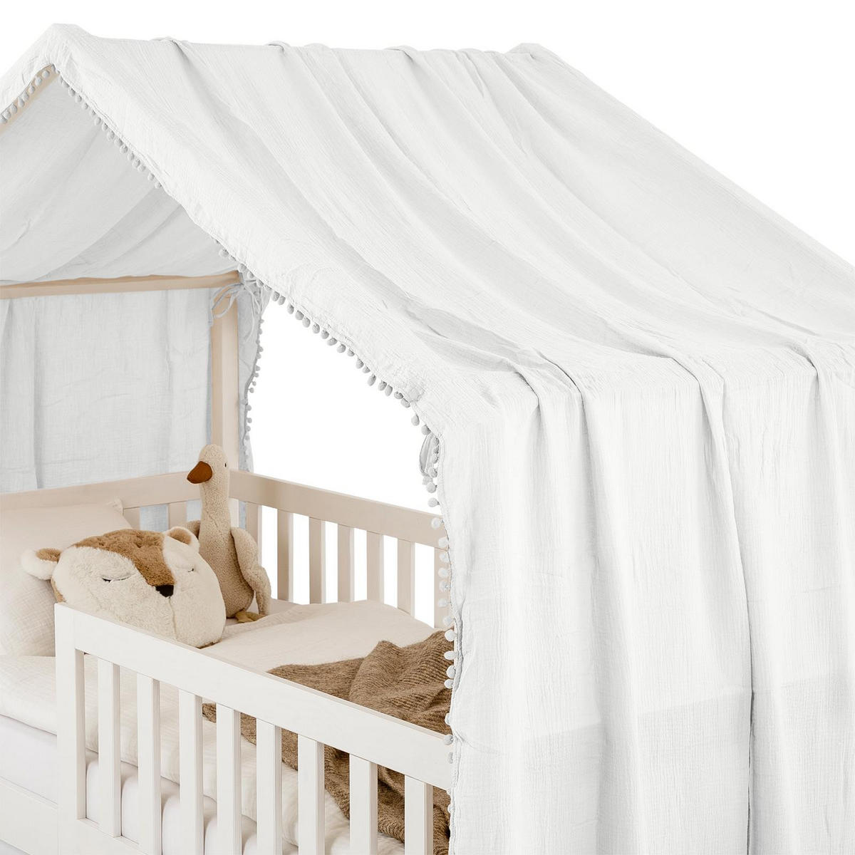 BETTHIMMEL FÜR HAUSBETT LIAN weiß - Weiß, Textil - IDIMEX