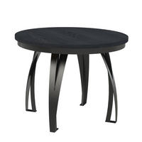 ESSTISCH LUNGA - Schwarz, Holzwerkstoff (100/100/77cm) - Meblini