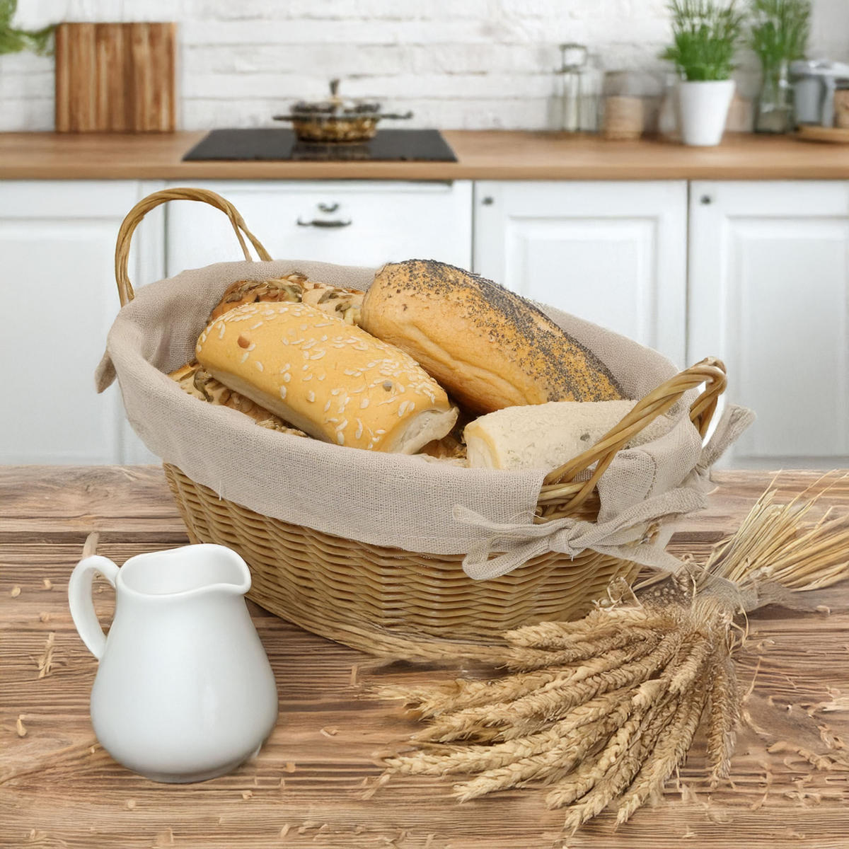 KORB für Brot 30/21/9 cm - Braun, Kunststoff (21/9/30cm) - Kesper