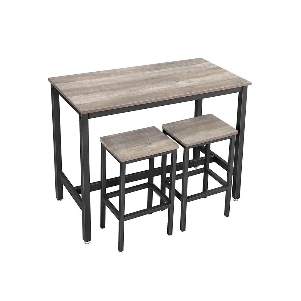 BARTISCH - Schwarz, Holzwerkstoff (60/90/120cm) - Hansiro