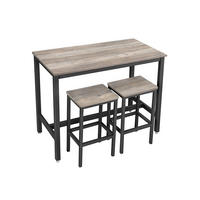 BARTISCH - Schwarz, Holzwerkstoff (60/90/120cm) - Hansiro