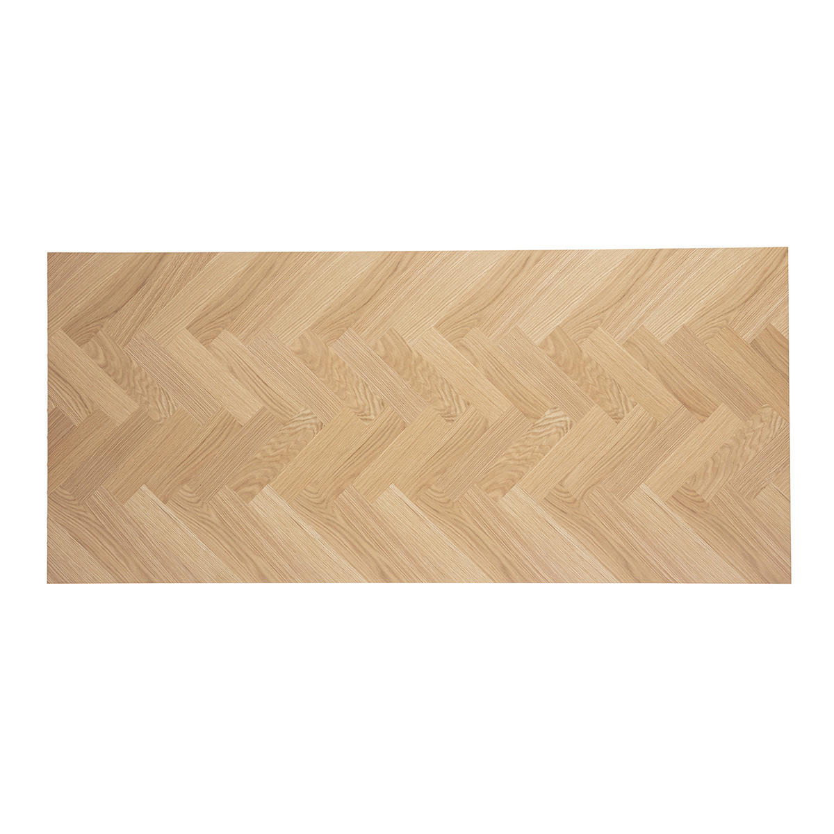 ESSTISCH Rechteck Eiche Metall Schwarz L200 MAGDA - Eiche Bianco, Holz (200/90/75.5cm) - Miliboo