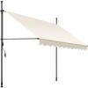 KLEMMMARKISE ,einfache Montage,beige - Beige, Kunststoff (250/304/180cm) - tectake