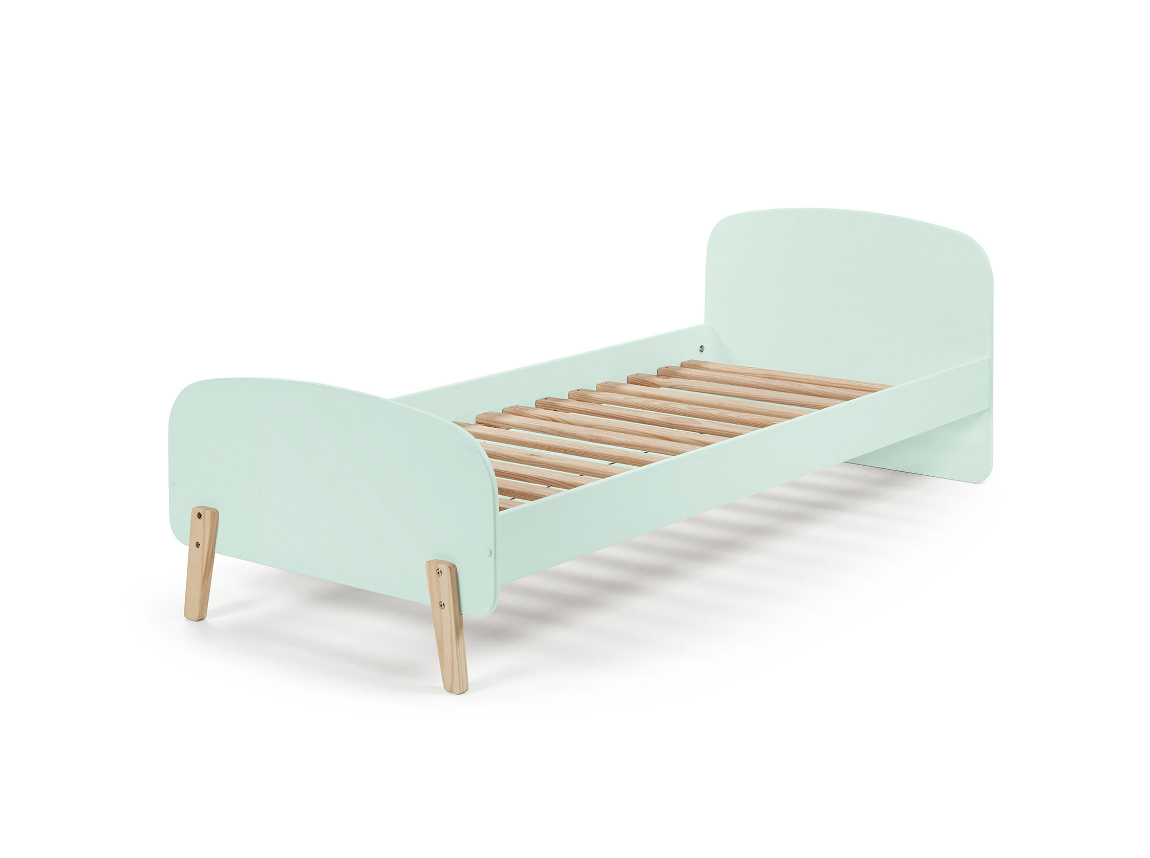 KINDERBETT KIDDY Grün 95x206x73 cm - Grün, Holz - FURNLUX