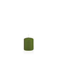 STUMPENKERZEN Olive Ø 48 x 60 mm, 24 Stück - Olivgrün, Paraffin (5/6cm) - Wiedemann Kerzen