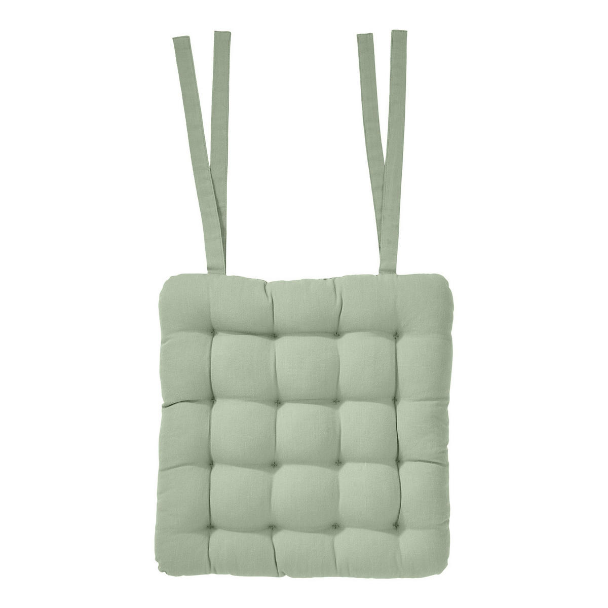 STUHLKISSEN Solid 35x37 cm - Salbeigrün, Textil (37/35cm) - Butlers