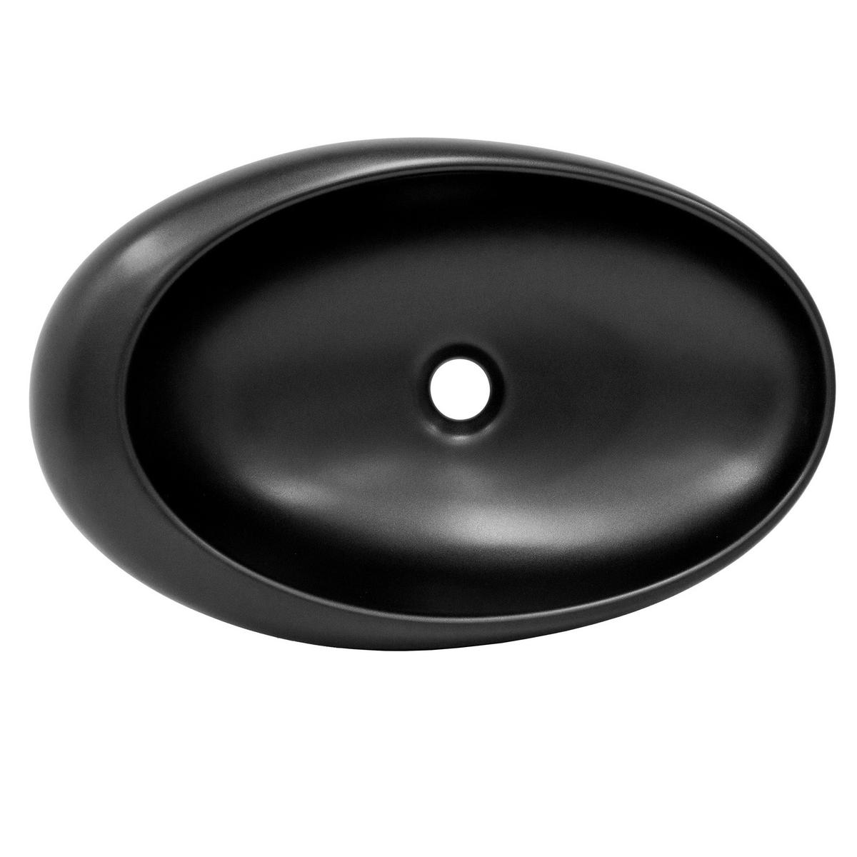 WASCHBECKEN - Schwarz, Keramik (37/58/58cm) - ML-DESIGN